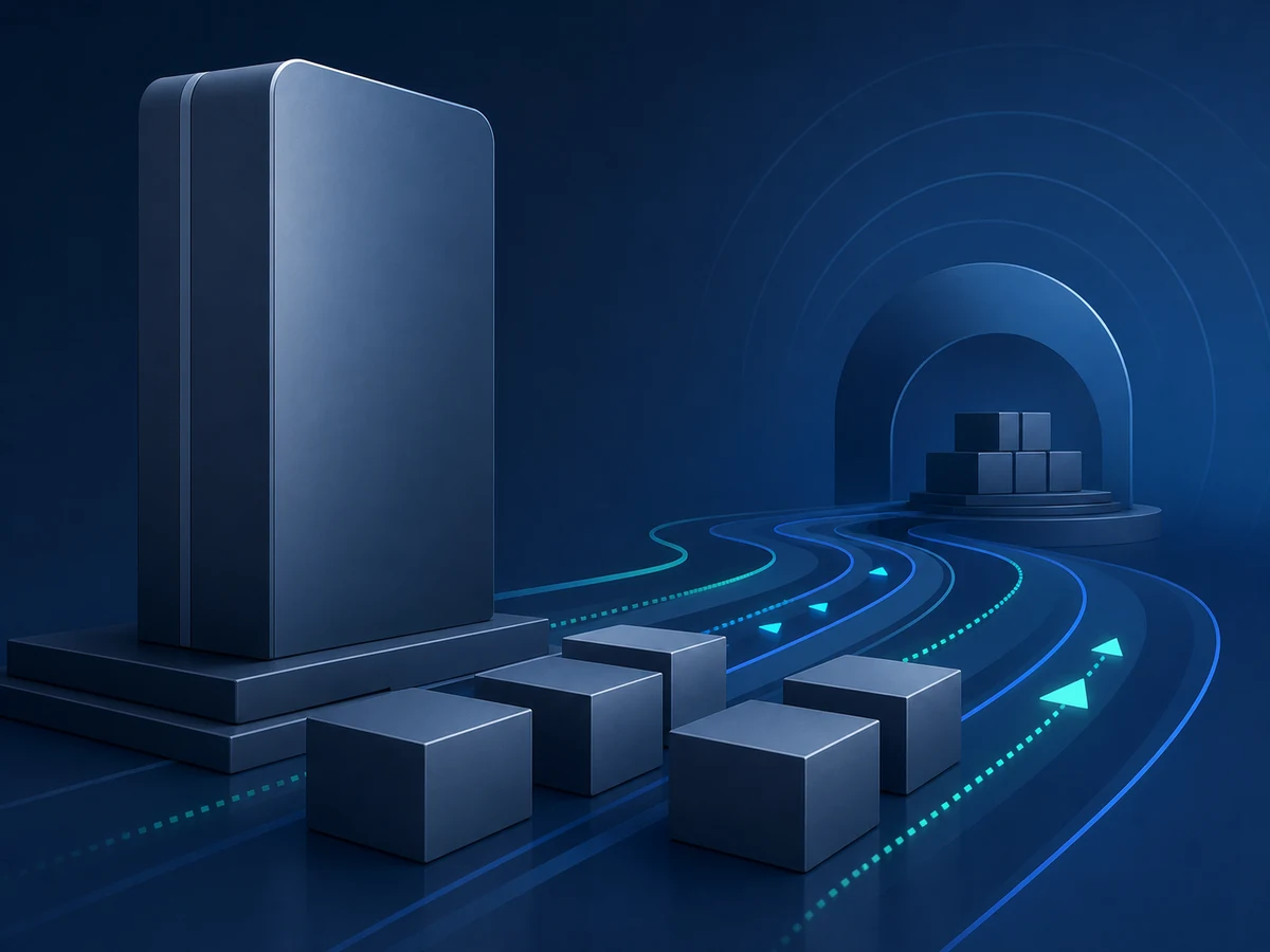 Tape Storage & Backup Archive editorial infrastructure illustration
